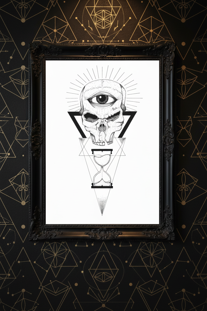 Stampa illustrazione “Tempo e Polvere”