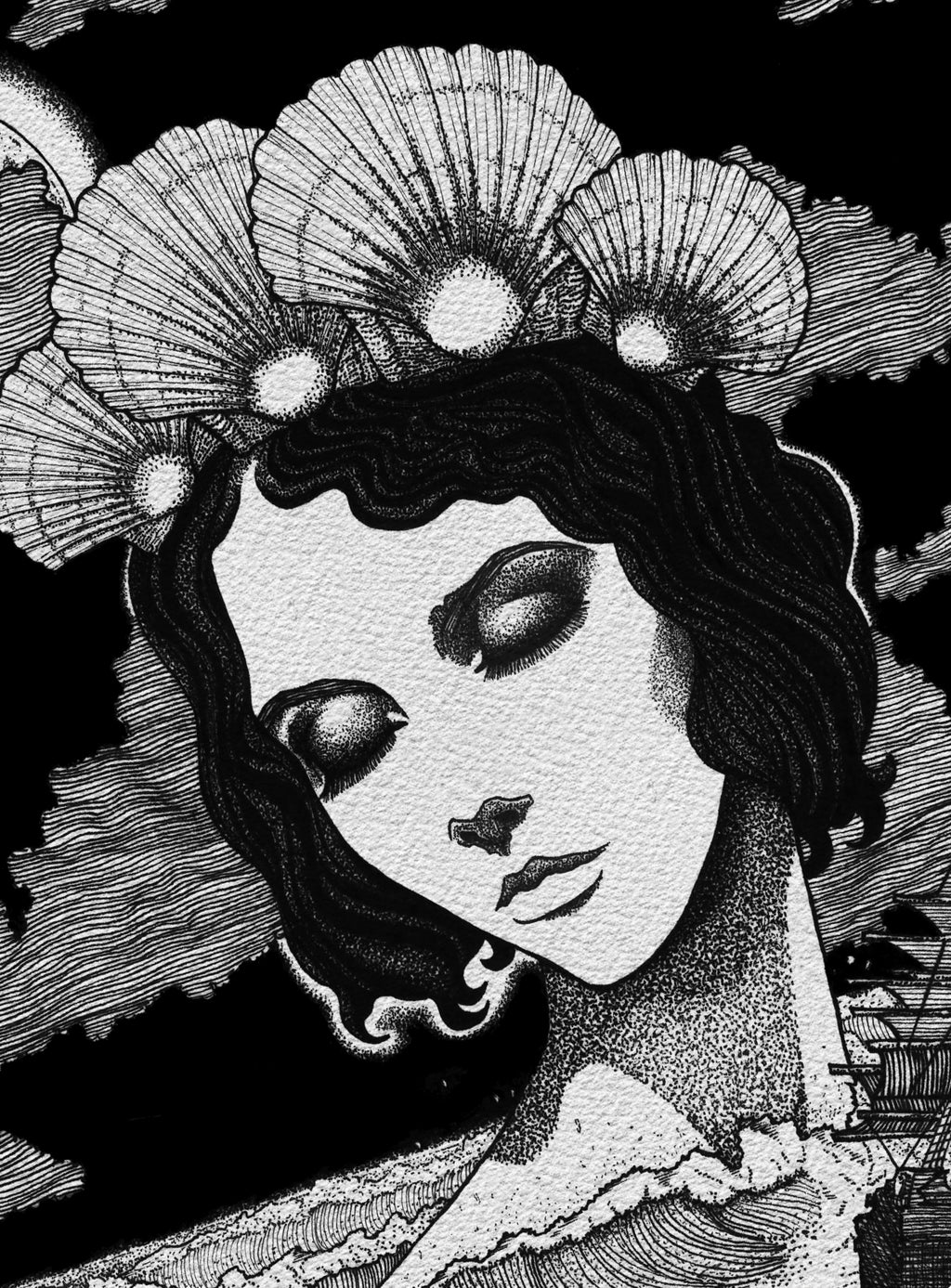 Stampa illustrazione “Ocean Goddess”