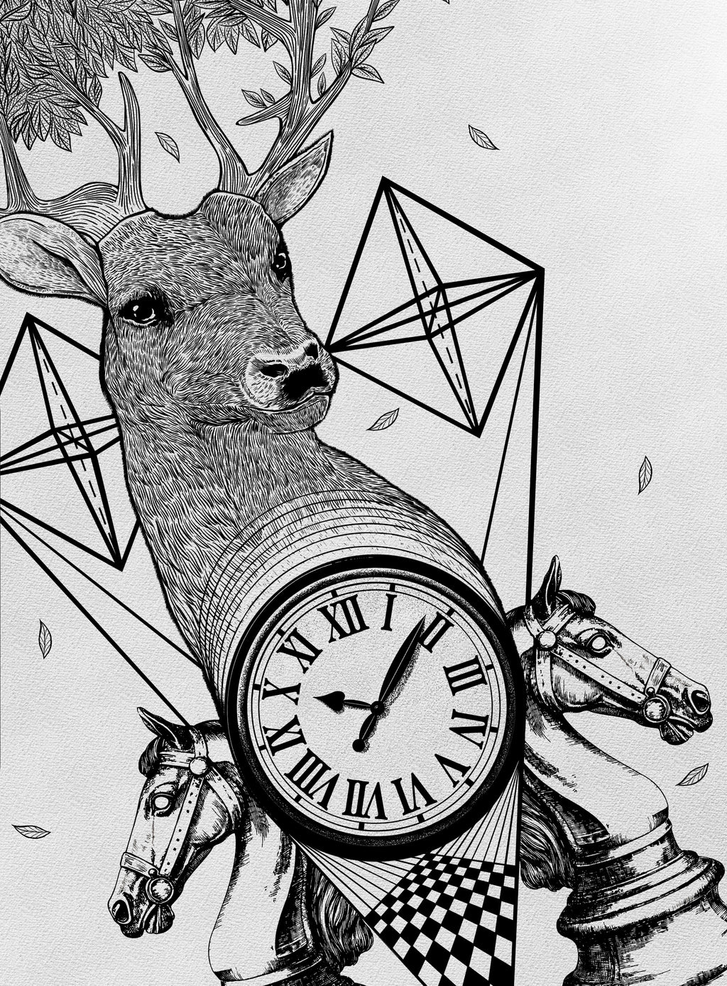 Stampa illustrazione “Filosofia del Tempo”
